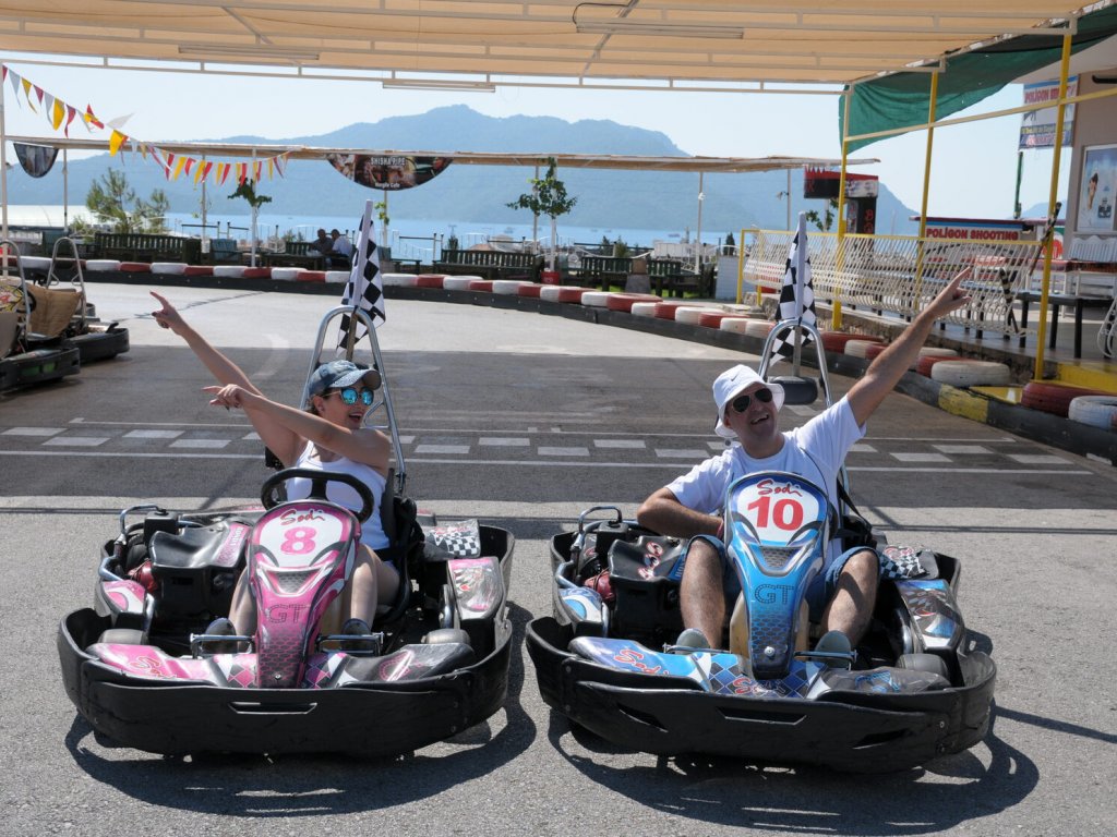 Go kart in Marmaris with outdoor racing track